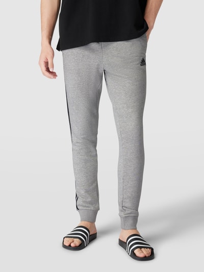 ADIDAS SPORTSWEAR Sweatpants mit seitlichen Logo-Streifen  Mittelgrau Melange 4