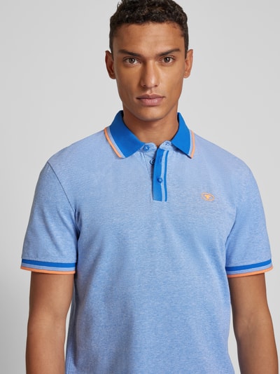 Tom Tailor Koszulka polo o kroju regular fit z paskami w kontrastowym kolorze Królewski niebieski 3