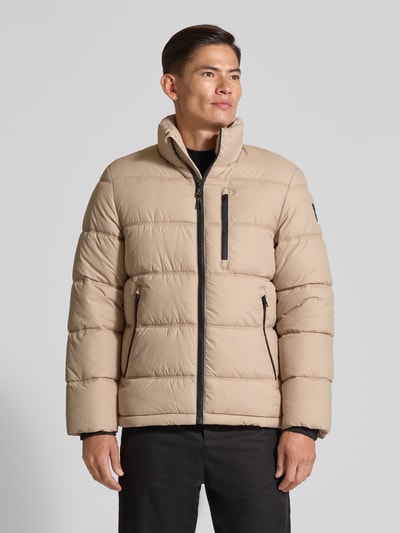 Tom Tailor Regular fit gewatteerd jack met opstaande kraag Kit - 4