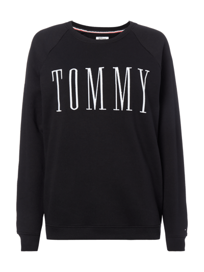 Tommy Jeans Sweatshirt mit Logo-Stickerei Black 1