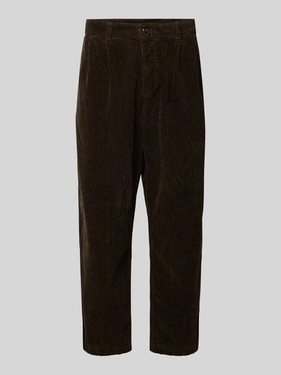 Carhartt Work In Progress Corduroy broek met achterzakken, model 'EVAN' Donkerbruin - 2
