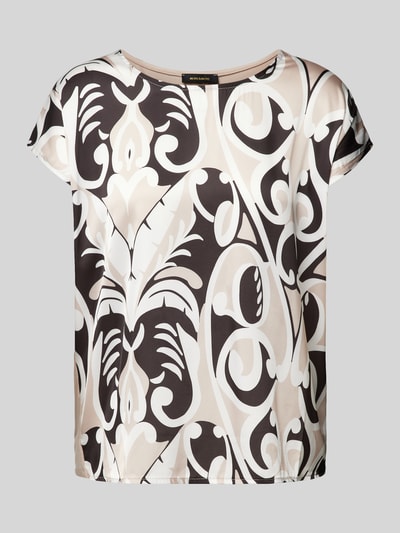 More & More Blouseshirt met all-over-print Zwart - 2