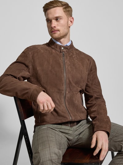 JOOP! Collection Blouson mit Reißverschlusstaschen Modell 'Rob' Dunkelbraun 3