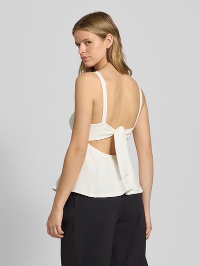 Gina Tricot Top na ramiączkach z okrągłym dekoltem Złamany biały 5