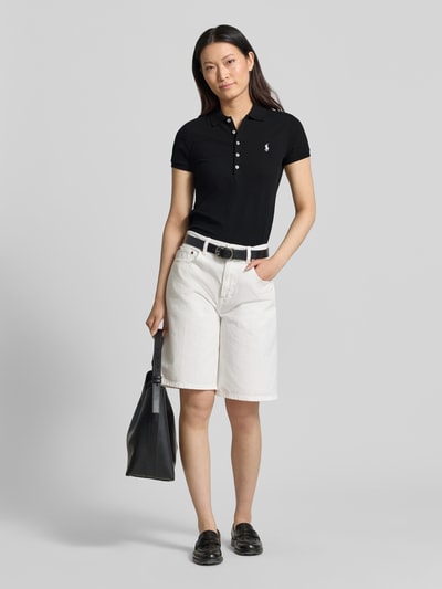 Polo Ralph Lauren Regular Fit Poloshirt aus Baumwoll-Mix Modell 'JULIE' BLACK 1