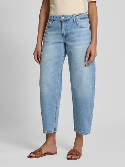 My Essential Wardrobe High Waist Jeans im 5-Pocket-Design Modell 'Baloo' Hellblau 4