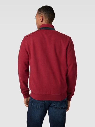 bugatti Sweatjacke mit Reißverschluss Bordeaux 5