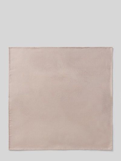 Produktfoto, Einstecktuch aus reiner Seide von Blick in Beige, quadratisches Design, feine Struktur, 30x30 cm