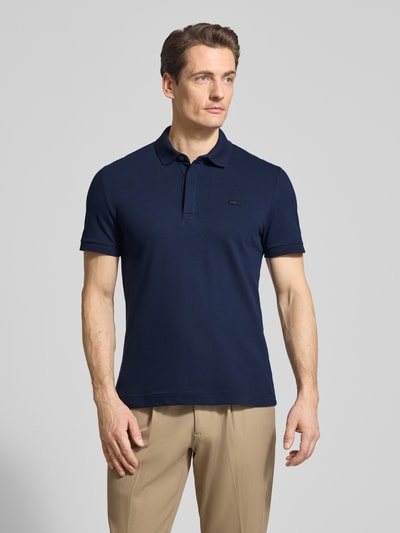 Lacoste Koszulka polo o kroju regular fit z mieszanki bawełny Granatowy 4