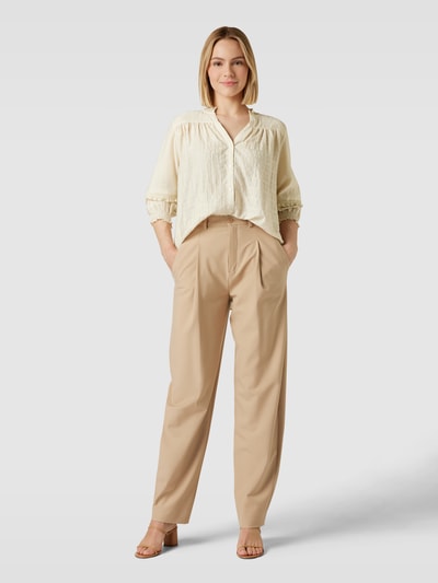 MOS MOSH Bluse mit Streifenmuster Modell 'BENEDETTA' Sand 1