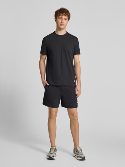 Tommy Jeans Regular Fit Sweatshorts aus Baumwoll-Mix Black 1