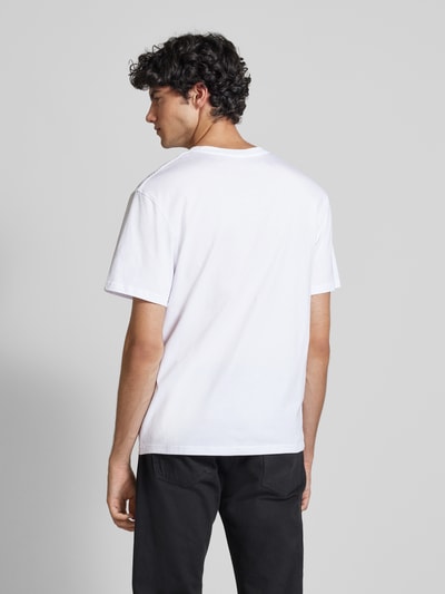 Jack & Jones T-shirt z nadrukiem z logo model ‘ARUBA’ Biały 5