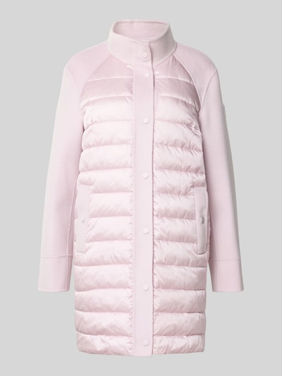 Marc Cain Knielange gewatteerde lange jas van Escorial-wolmix Lichtroze - 2