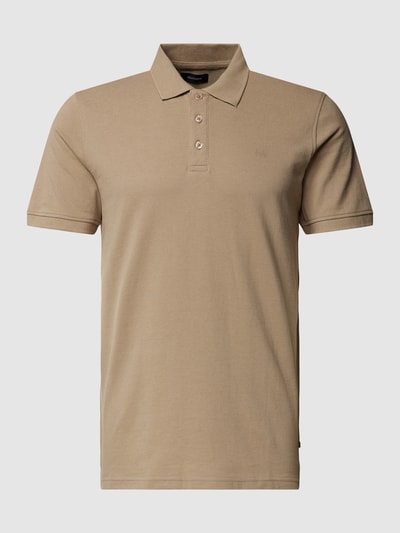 Matinique Poloshirt met labeldetail, model 'MApoleo' Lichtgrijs gemêleerd - 2