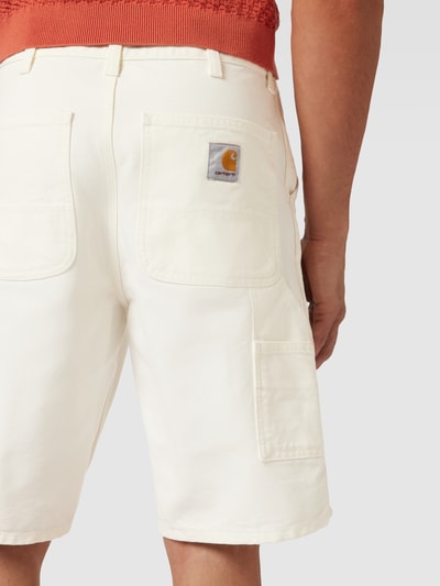 Carhartt Work In Progress Bermudas mit Eingrifftaschen Offwhite 3