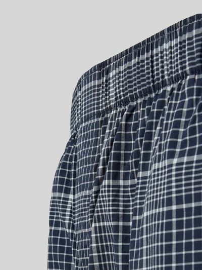 BOSS Regular Fit Pyjama-Hose aus Lyocell-Baumwoll-Mix Modell 'CHRIS' Marine 2