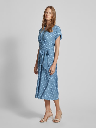 Lauren Ralph Lauren Midi-jurk met all-over print, model 'FRATILLIO' Lichtblauw - 1