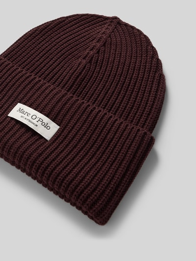 Marc O'Polo Beanie aus reiner Baumwolle Bordeaux 2