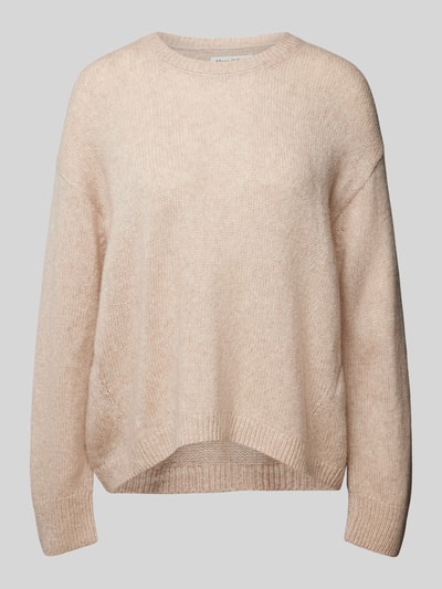 Marc O'Polo Loose Fit Strickpullover aus softem Schurwolle-Mix Beige Melange 2