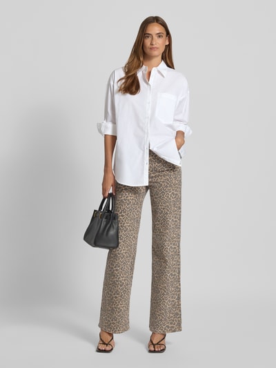 FREE/QUENT Regular Fit Hemdbluse mit Brusttasche Modell 'JOLLE' Weiss 1