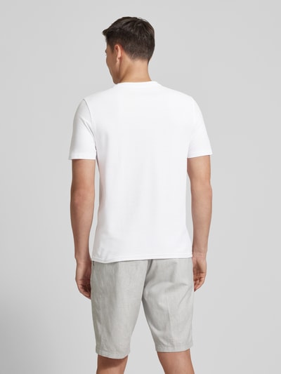 MCNEAL T-shirt z prążkowanym okrągłym dekoltem Biały 5