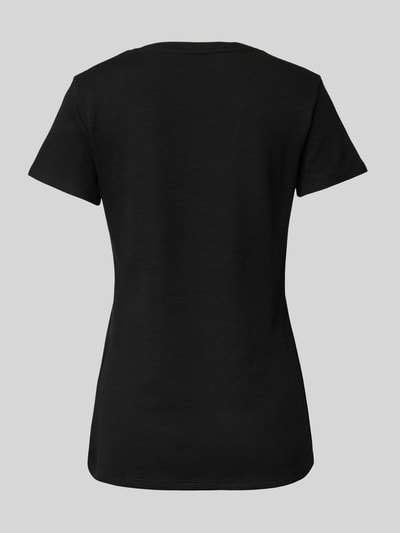 BOSS T-shirt o kroju regular fit z mieszanki bawełny Czarny 3