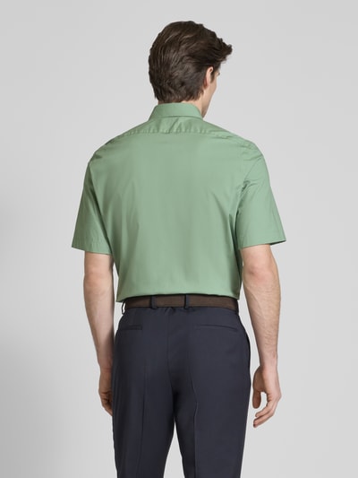 BOSS Koszula biznesowa o kroju regular fit z rękawami o dł. 1/2 model ‘Joe’ Zielony 5