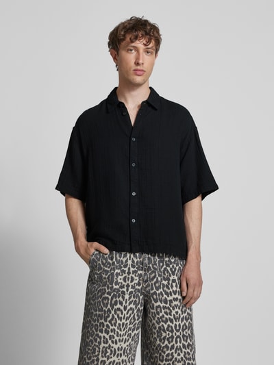 REVIEW Freizeithemd aus Musselin Black 4