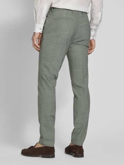 HUGO Slim Fit Anzughose mit Bundfalten Modell 'Hesten' Khaki 5