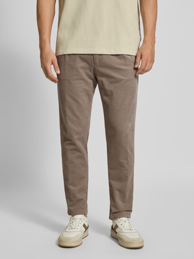 Drykorn Anzughose mit Paspeltaschen am Gesäß Modell 'Cahsy' Beige 4