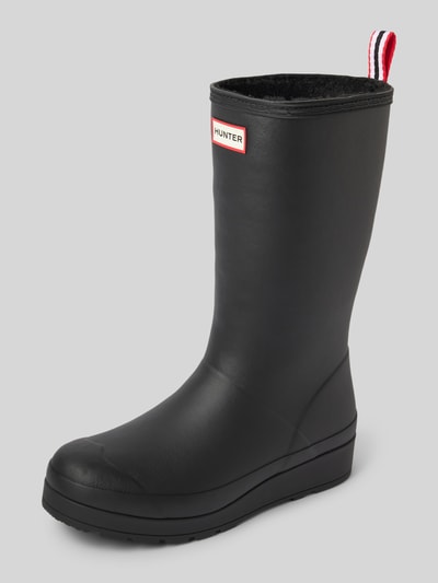 Hunter Gummistiefel mit Label-Detail Modell 'PLAY TALL' Black 1