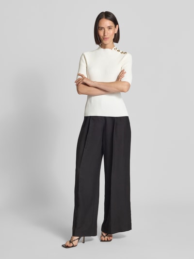 Ted Baker Strickshirt mit Zierknöpfen und 1/2-Arm Offwhite 1