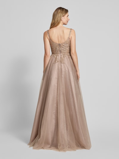 Unique Abendkleid mit Zierbesatz Rose 5