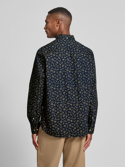 Montego Regular Fit Freizeithemd mit Weihnachtsmotiv Marine 5