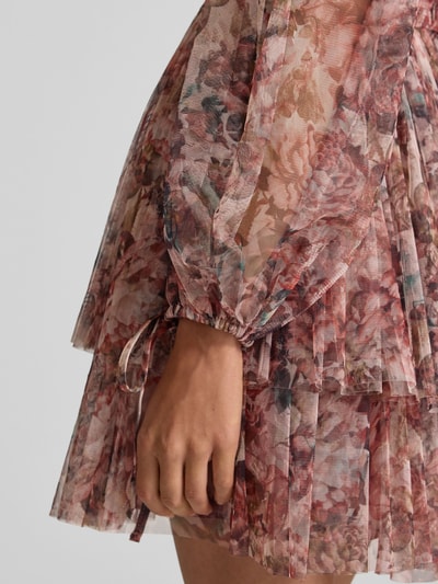 Jake*s Cocktail Sukienka koktajlowa z paskiem w talii Różowy melanż 3