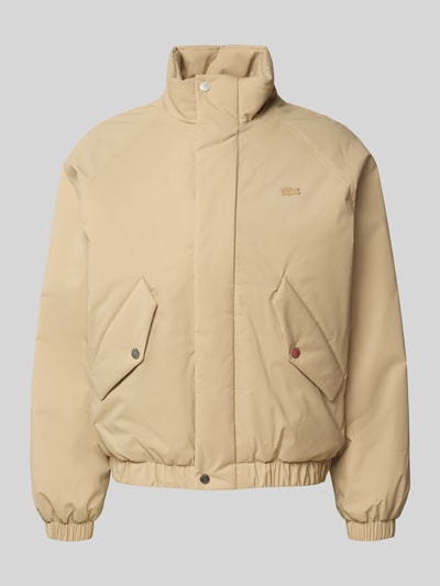 Lacoste Regular Fit Bomberjacke mit Stehkragen Beige 2