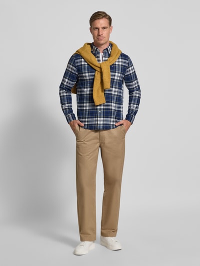 Tommy Hilfiger Regular fit flanellen overhemd van puur katoen Marineblauw - 1