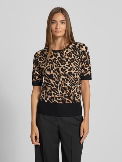 Betty Barclay Sweter z dzianiny z prążkowanymi wykończeniami Czarny 4