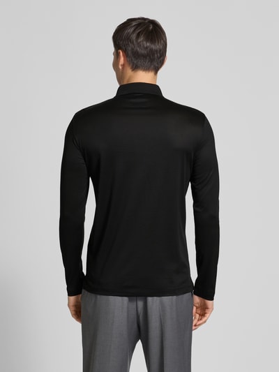 Emporio Armani Slim Fit Poloshirt mit Knopfleiste Black 5