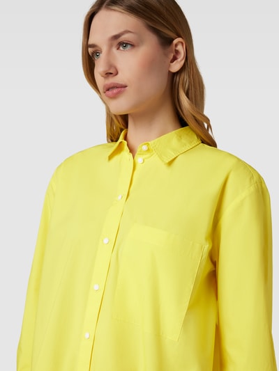 Jake*s Casual Hemdbluse mit Brusttasche GELB 3