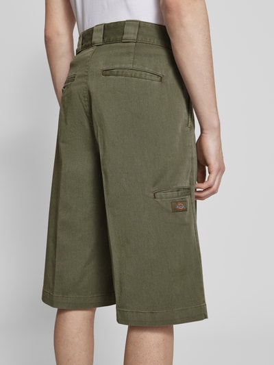Dickies Loose fit korte broek met bandplooien, model 'UNIONVILLE' Olijfgroen - 3