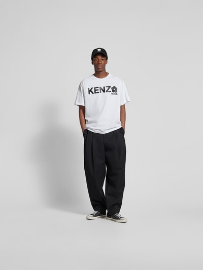 Kenzo Stoffhose mit Kellerfalten Black 1