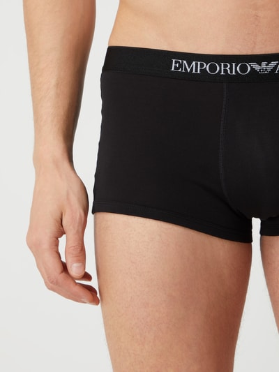 Emporio Armani Trunks mit Logo-Bund im 3er-Pack Black 3