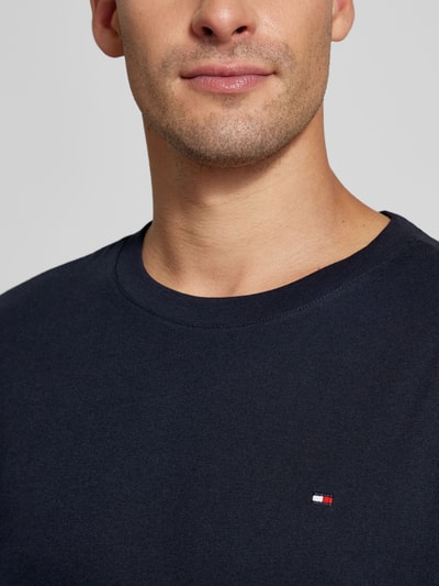 Tommy Hilfiger T-Shirt mit Logo-Stitching Marine 3