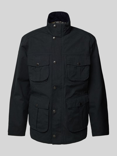 Barbour Jacke mit Pattentaschen Modell 'SANDERLI' Marine 1