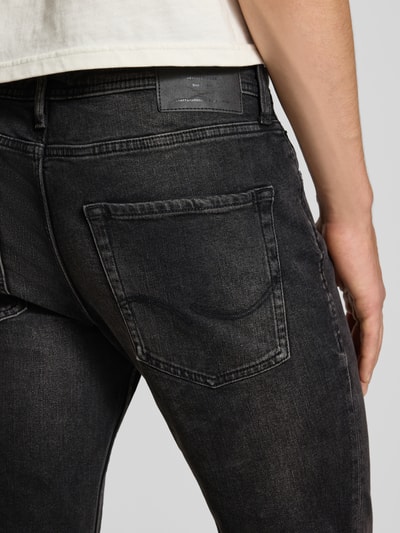 Jack & Jones Slim fit jeans in 5-pocketmodel, model 'Clark' Zwart - 3