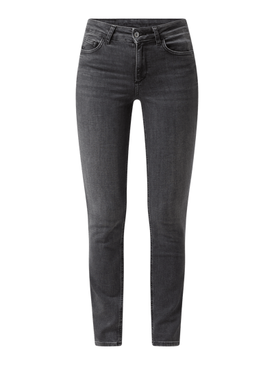 Liu Jo White Skinny Fit Jeans mit Stretch-Anteil Modell 'Devine'  Dunkelblau 2