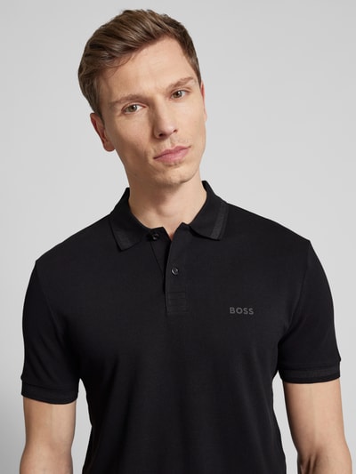 BOSS Green Poloshirt mit Label-Detail Black 3