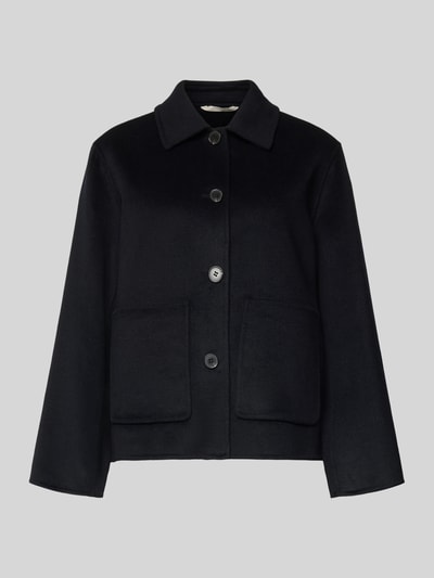 Marc O'Polo Regular fit wollen jack met opgestikte zakken Marineblauw - 2