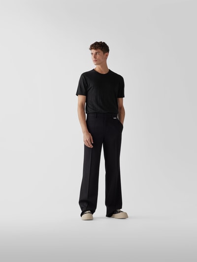Lardini T-Shirt aus Leinen Dunkelgrün 1